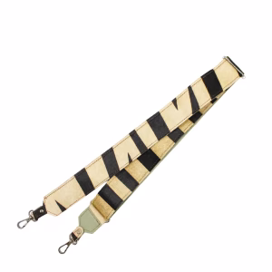 Recycled leather replacement bag strap with animal print and adjustable length