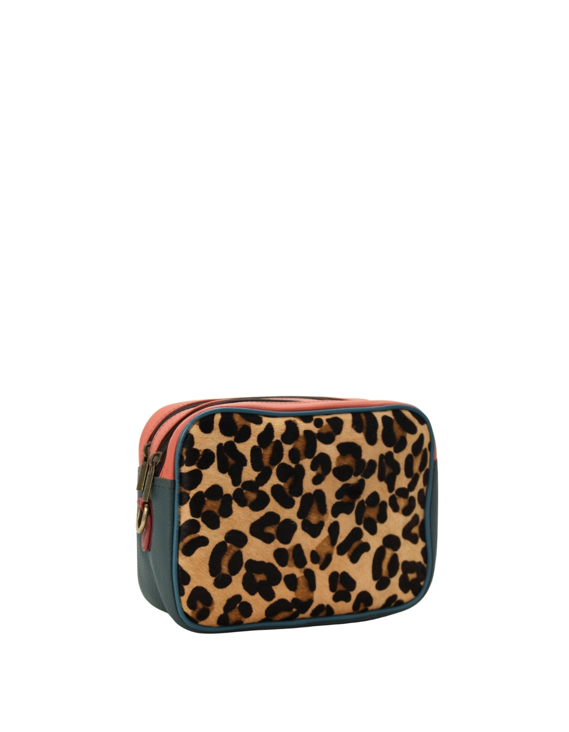 double zipper compartments and adjustable strap