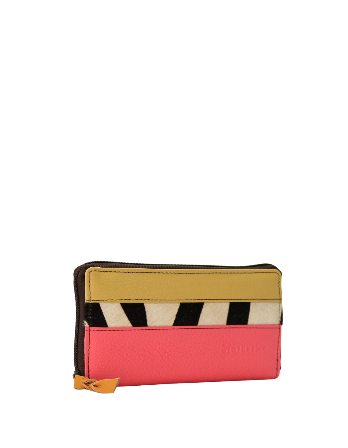 zip coin pocket and multiple compartments