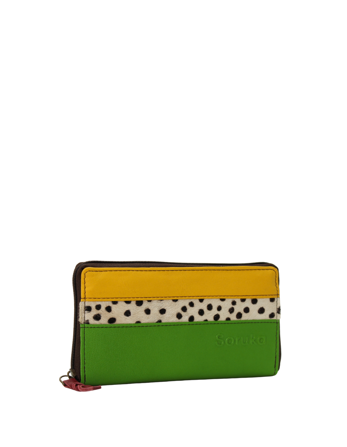 zip coin pocket and multiple compartments