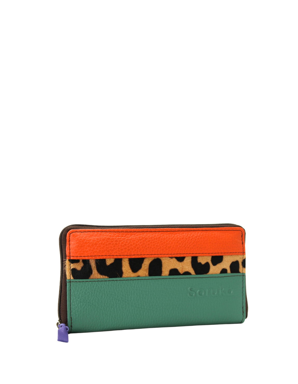 zip coin pocket and multiple compartments
