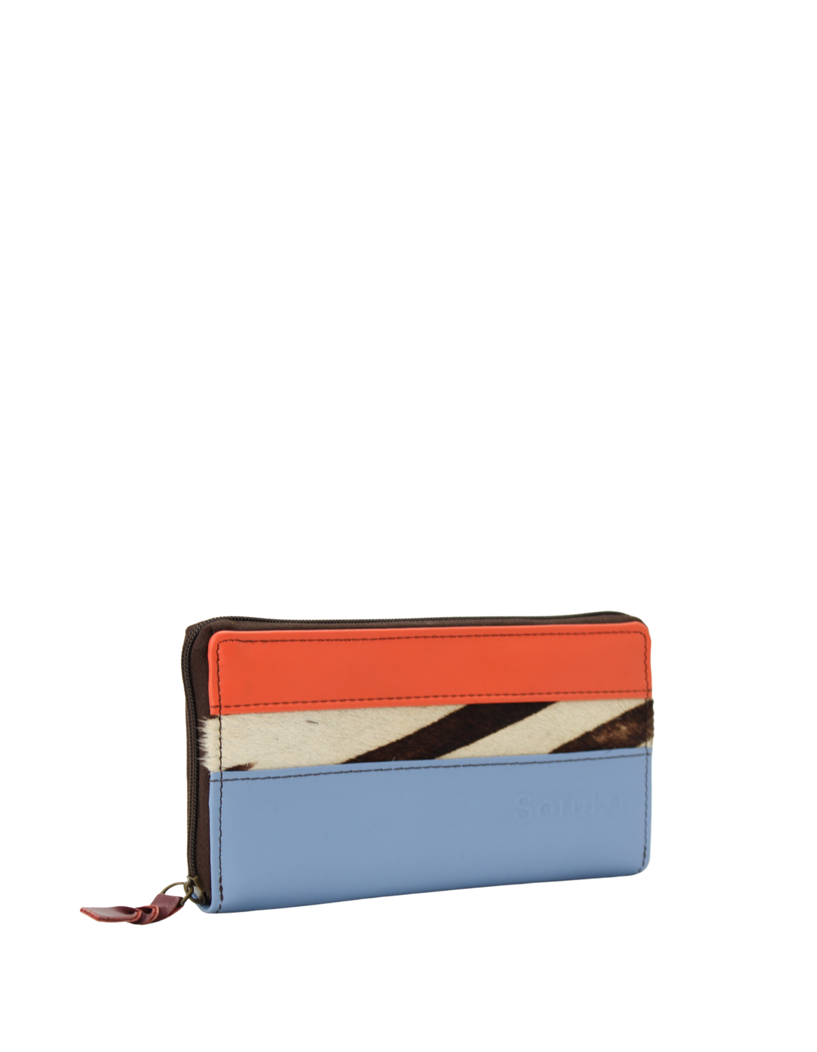 zip coin pocket and multiple compartments