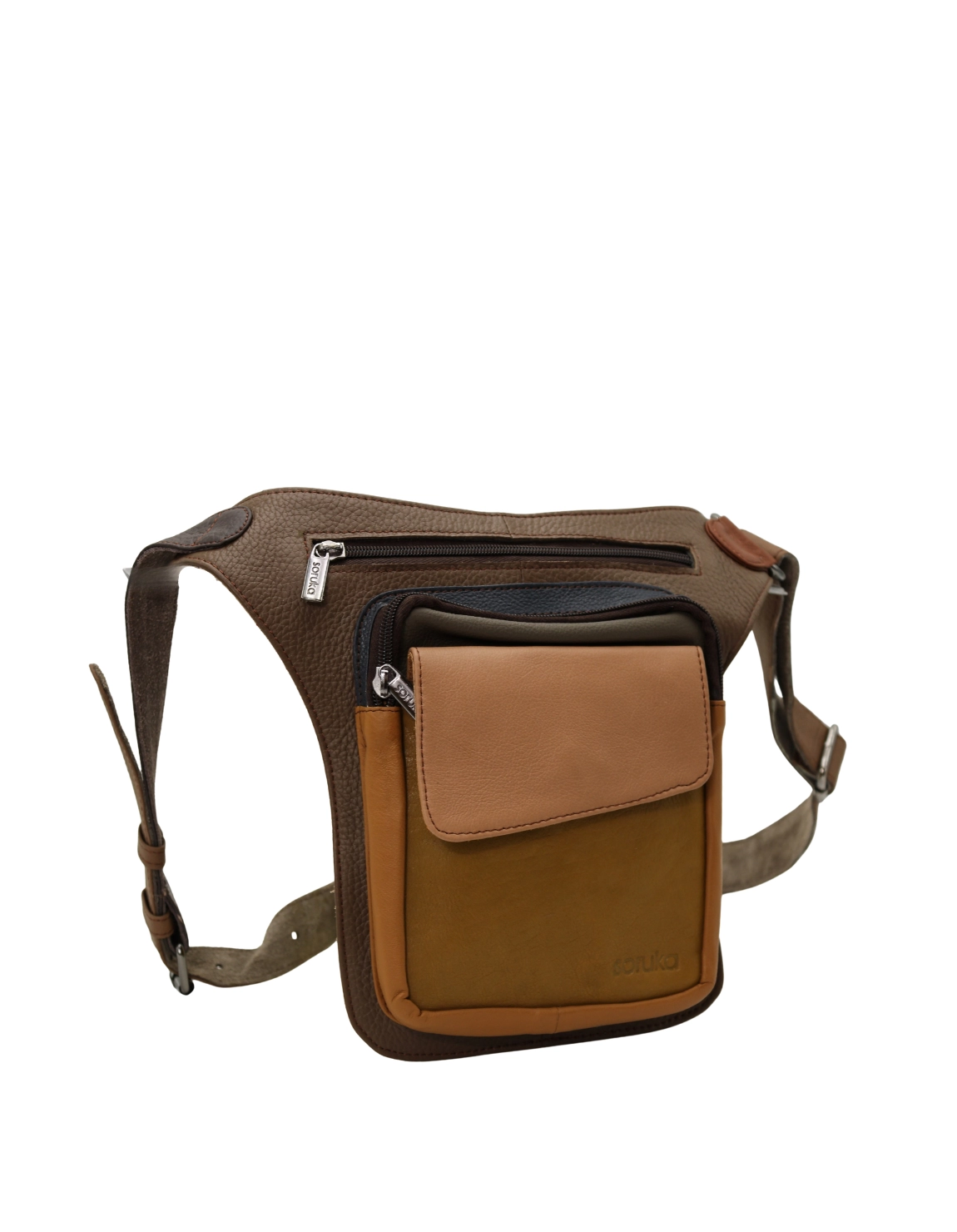 magnetic closure and adjustable strap