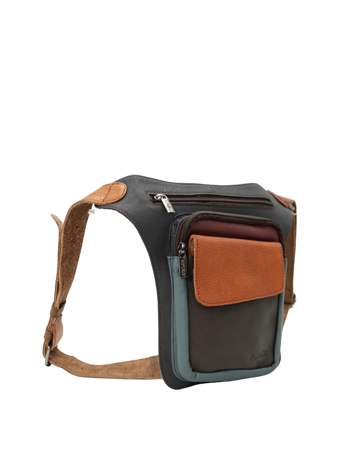 magnetic closure and adjustable strap
