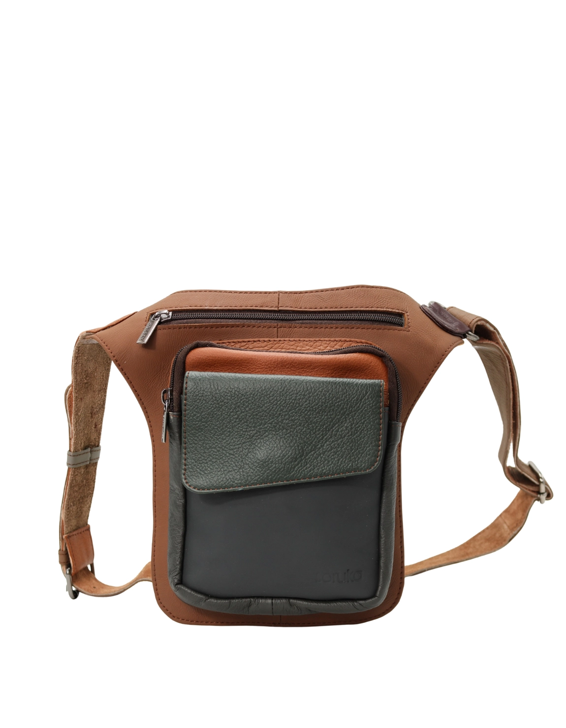 magnetic closure and adjustable strap