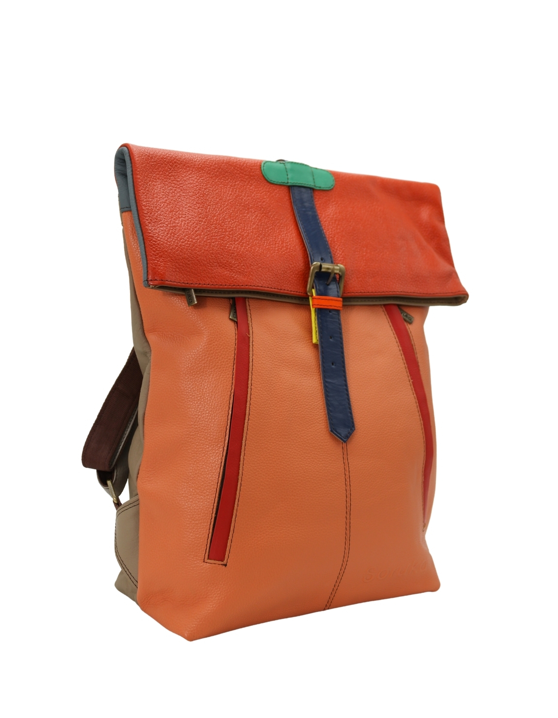 adjustable straps and top handle