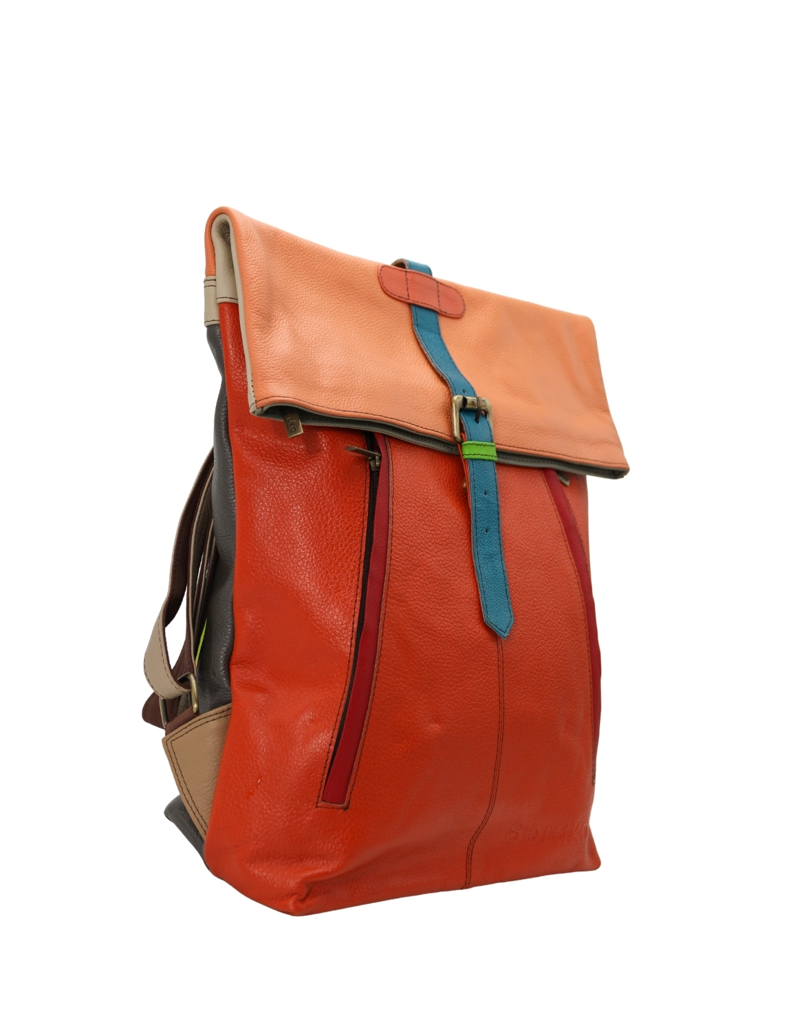 adjustable straps and top handle