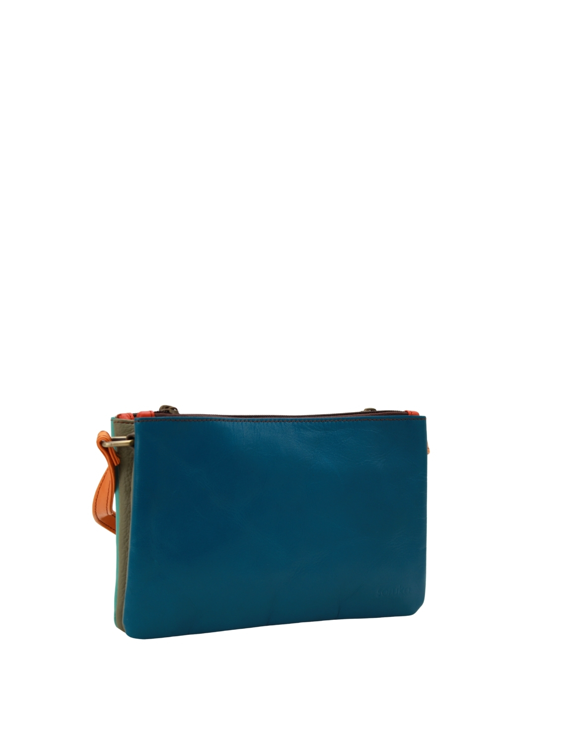 three compartments and adjustable strap