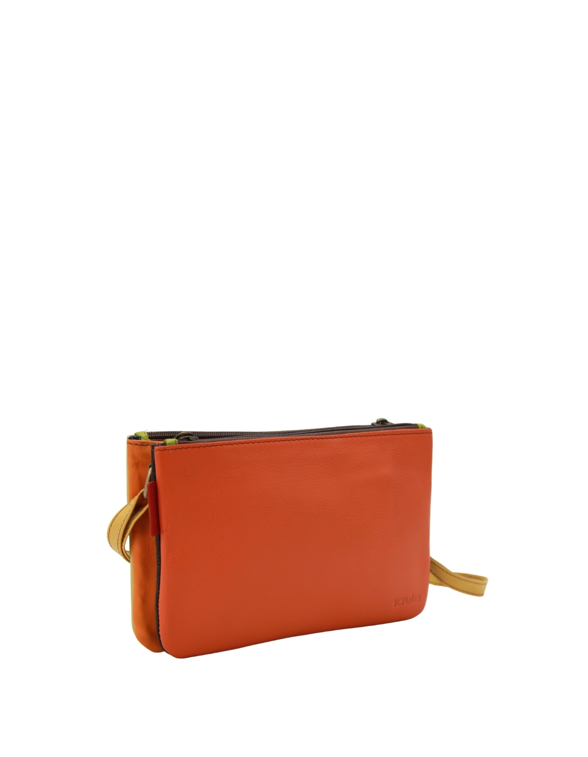 three compartments and adjustable strap