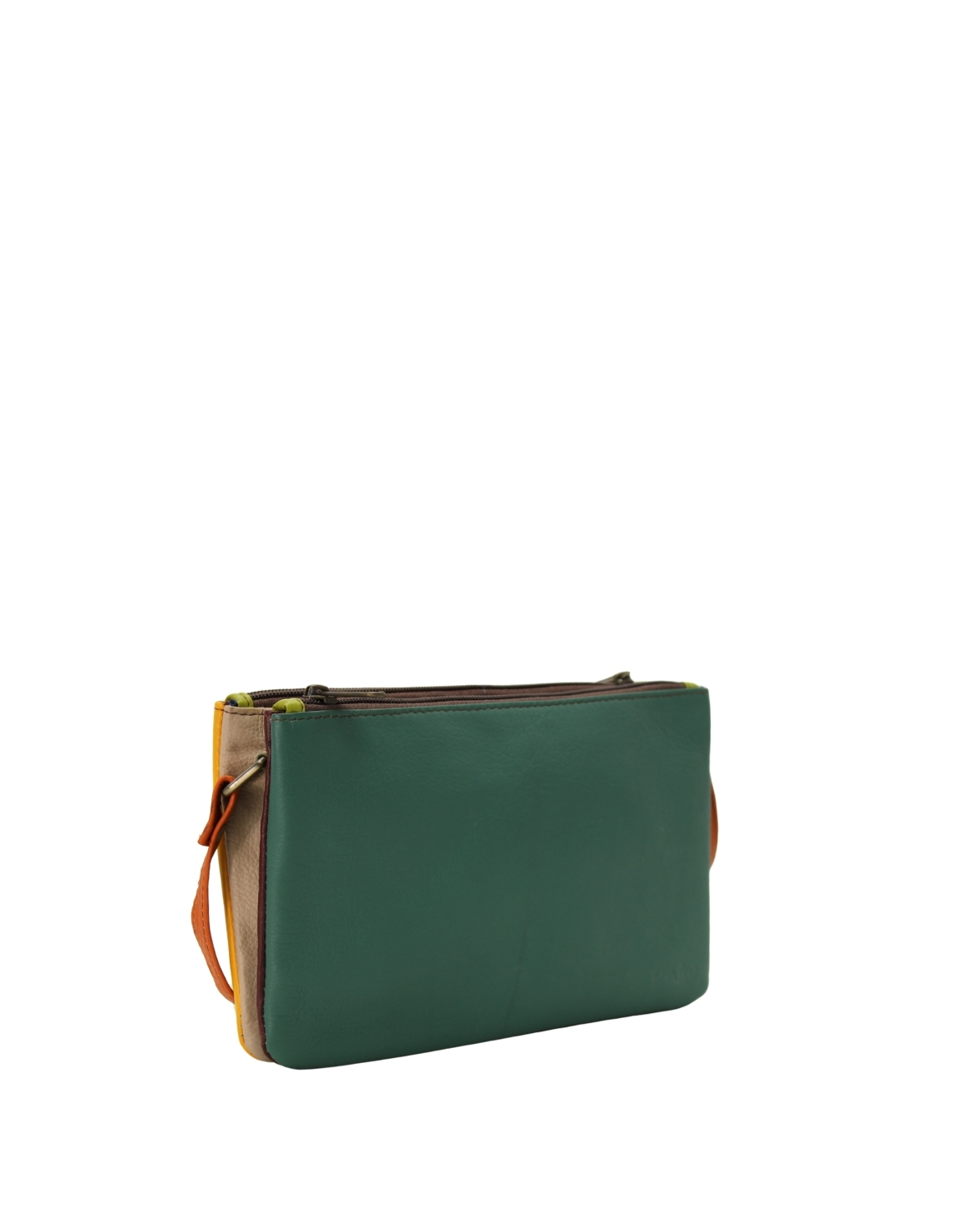 three compartments and adjustable strap