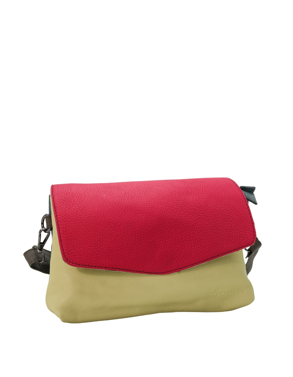 Pink and Blue tones with adjustable shoulder strap