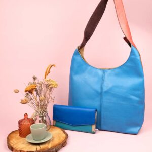 Marina bag + Letter smart wallet